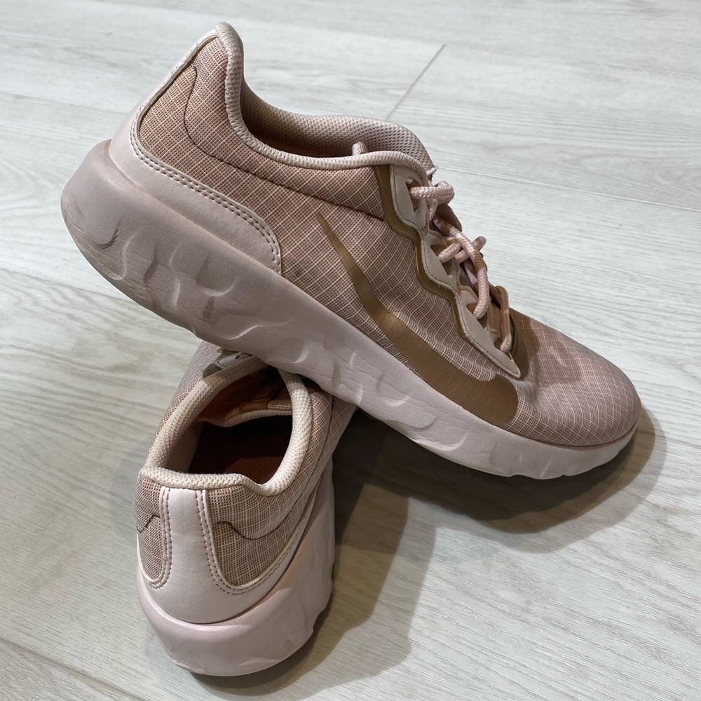 Rose Gold Nike Running Shoes